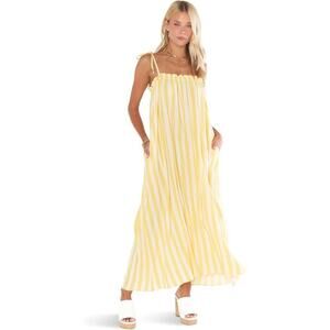 Show Me Your MuMu Yellow Striped Maxi Dress